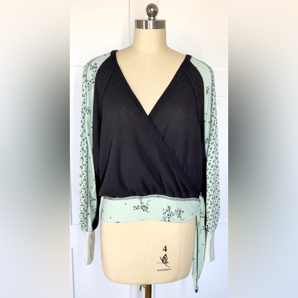 Free People Auxton Thermal Wrap Top.